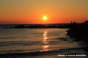 Tramonto con pescatori Gallipoli