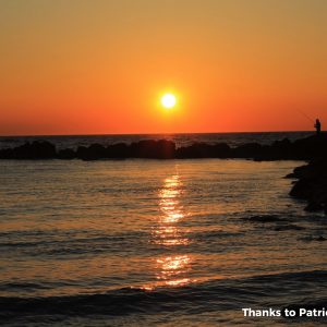 Tramonto con pescatori Gallipoli