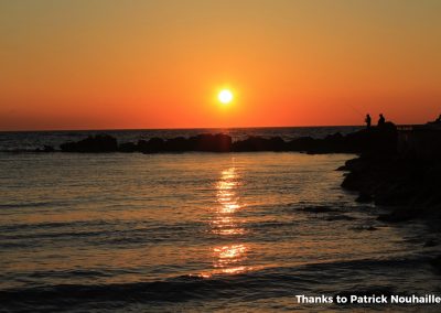 Tramonto con pescatori Gallipoli