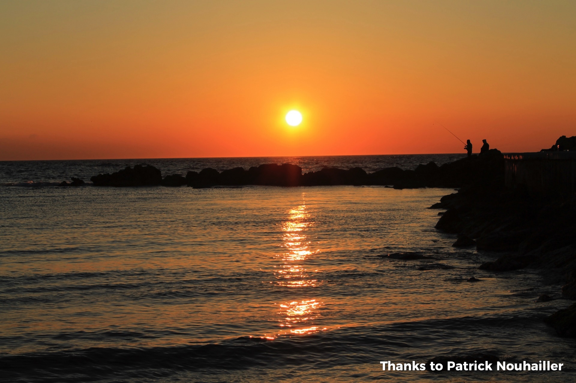 Tramonto con pescatori Gallipoli