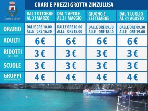 prezzi grotta della zinzulusa 2021